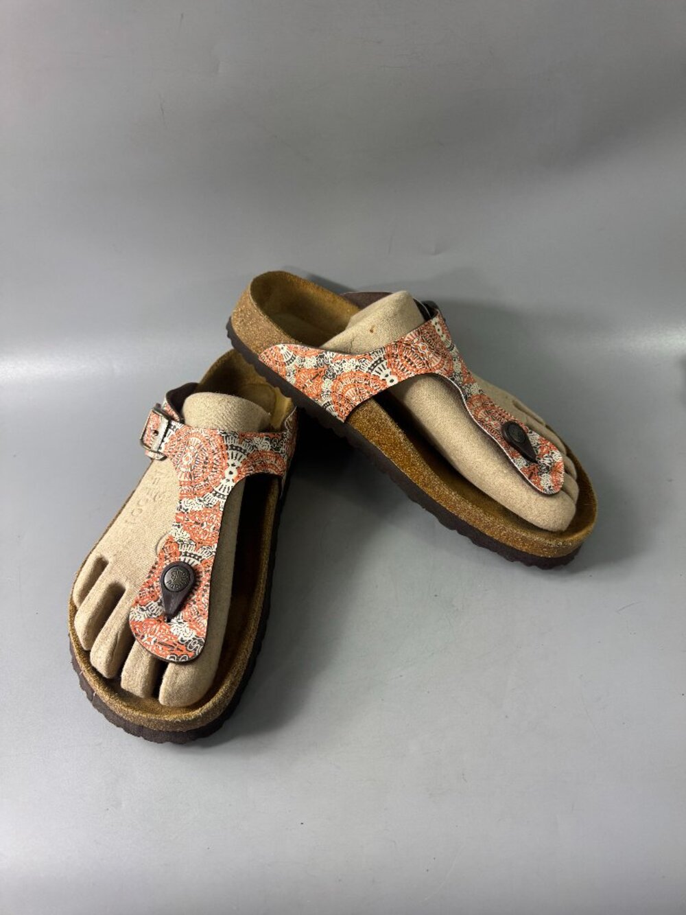 Birkenstock Papillio Women's Gizeh SF Sandal Kenja Brown, Size 40
